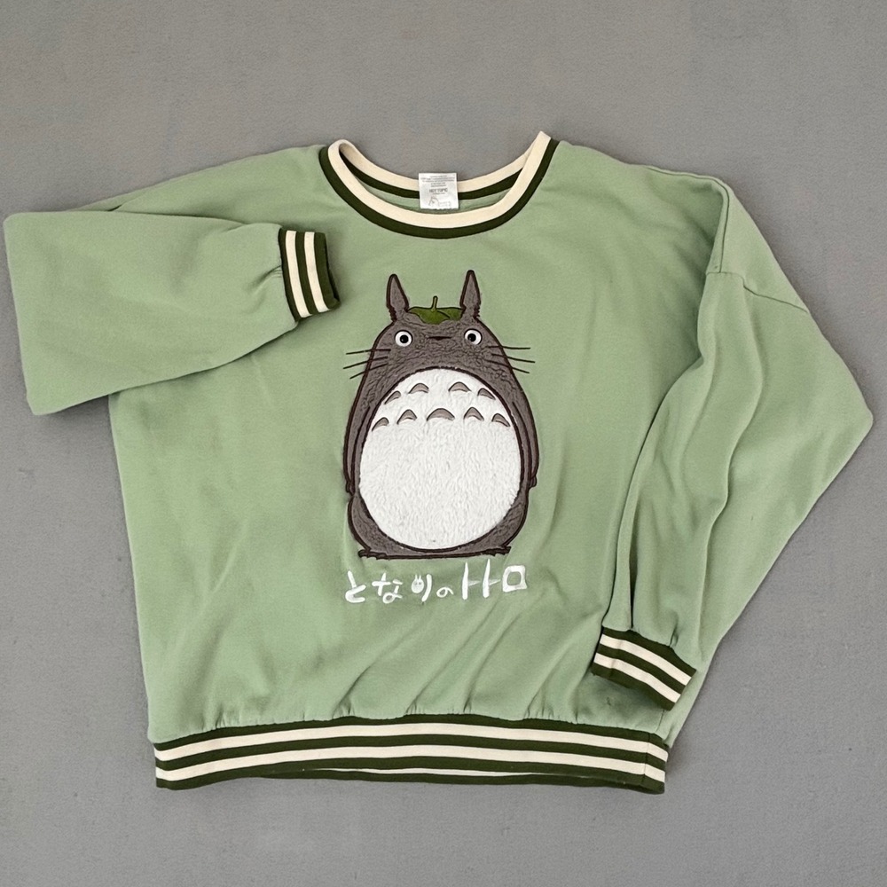 Hot Topic Her Universe Studio Ghibli My Neighbor Totoro Green Sweatshirt XL